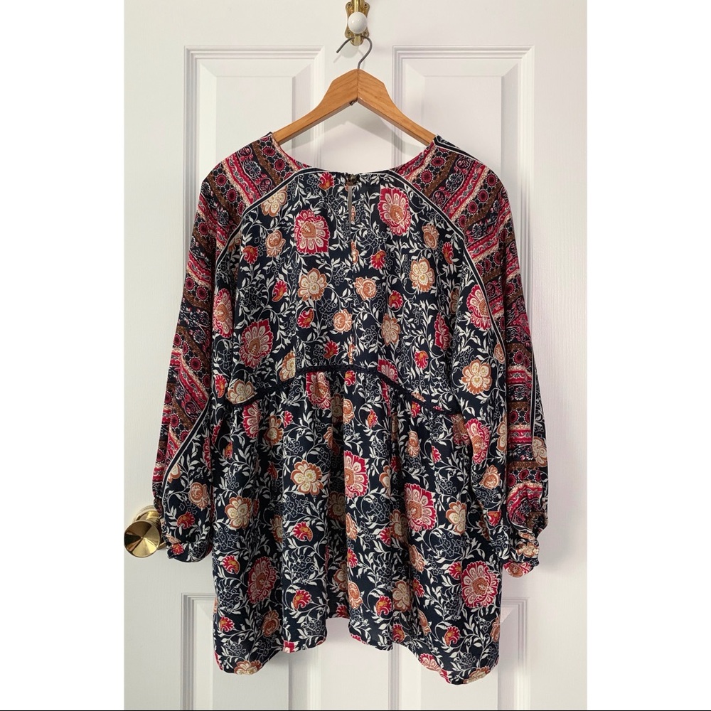 NWOT Knox Rose Floral Peasant Blouse - Picture 2 of 3